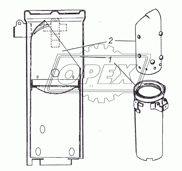 5320-1101070-10 Труба наливная топливного бака с выдвижной трубой в сборе